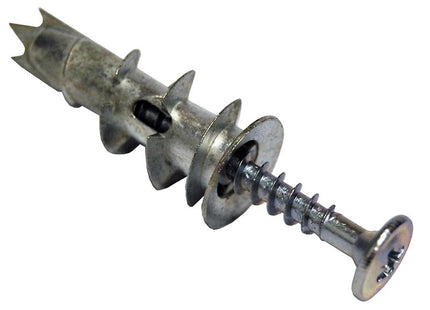 Forgefix Cavity Wall Zinc Speed Plug & Screw 4.5Mm Bag 25