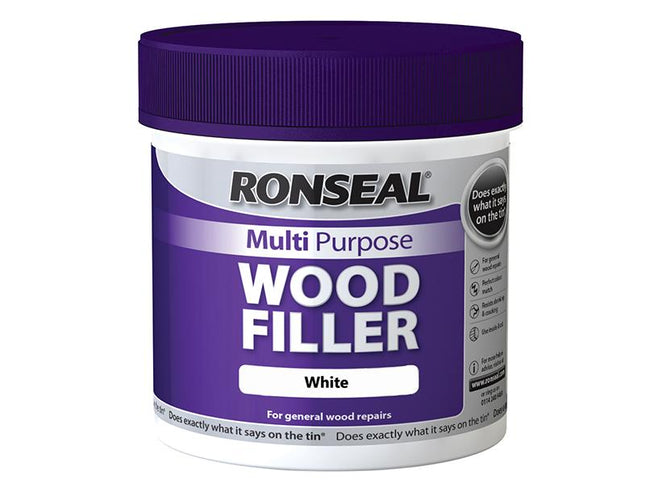Ronseal Multi Purpose Wood Filler Tub White 465G