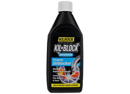 Kilrock Kil-Block Bathroom Plughole Unblocker 500Ml