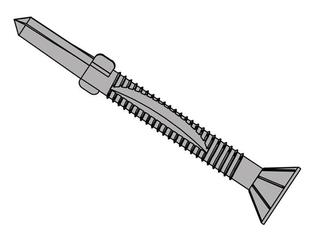 Forgefix Techfast Timber To Steel Csk/Wing Screw No.5 Tip 5.5 X 150Mm Box 50