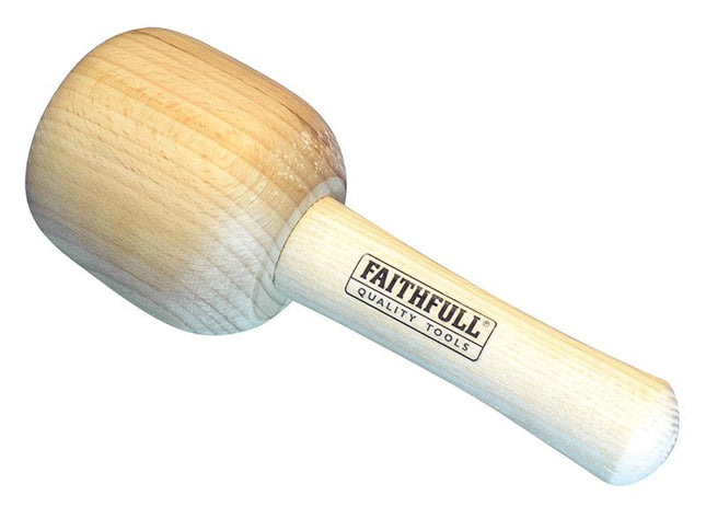 Faithfull Heavy-Duty Carvers Mallet Beech 90Mm