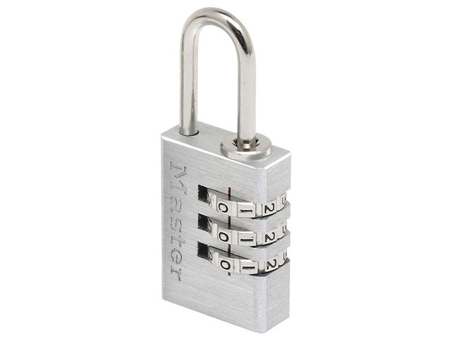 Master Lock Aluminium 20Mm 3-Digit Combination Padlock