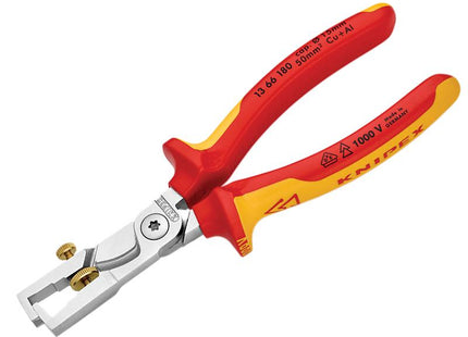 KNIPEX Vde Strix Insulation Stripper With Cable Shears 180Mm