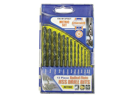 Faithfull Hss Drill Bit Set Of 13 1.5 - 6.5Mm