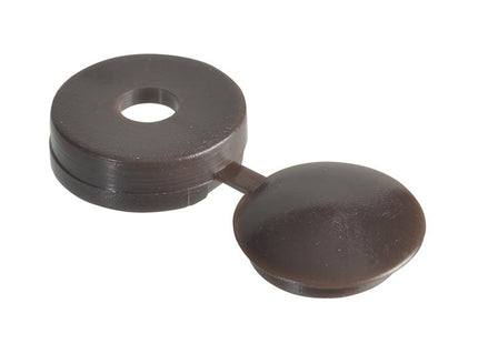 Forgefix Hinged Cover Cap Dark Brown No. 6-8 Bag 100