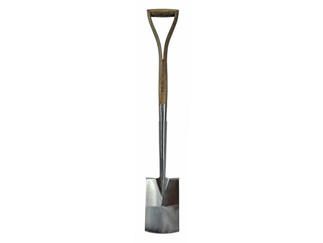 Faithfull Prestige Stainless Steel Border Spade Ash Handle