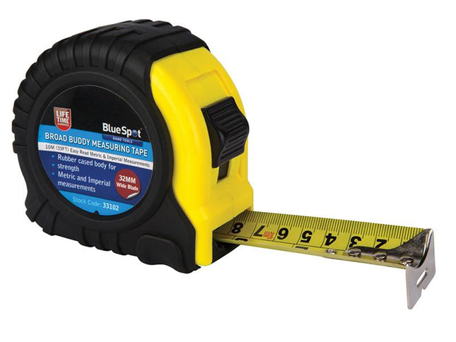 Bluespot Tools Broad Buddy Pocket Tape 10M/33Ft (Width 32Mm)