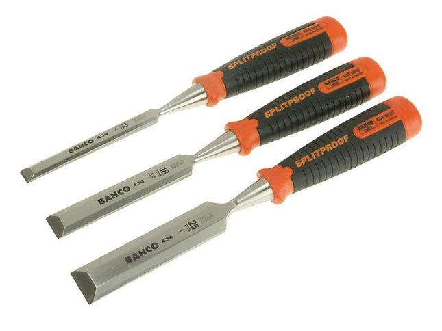 Bahco 434 Bevel Edge Chisel Set, 3 Piece