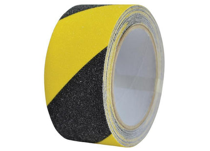 Faithfull Anti-Slip Tape Black/Yellow 50Mm X 5M
