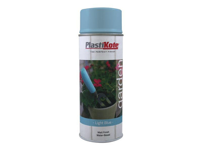 Plastikote Garden Colours Spray Paint Light Blue 400Ml