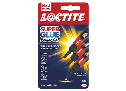 Super Glue-3 Power Gel, Tube 3 x 1g