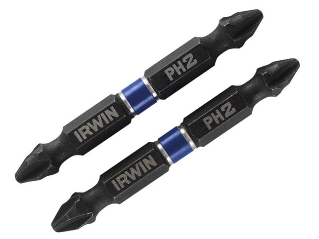 IRWIN Impact Double Ended Screwdriver Bits Phillips Ph2 60Mm Pack Of 2