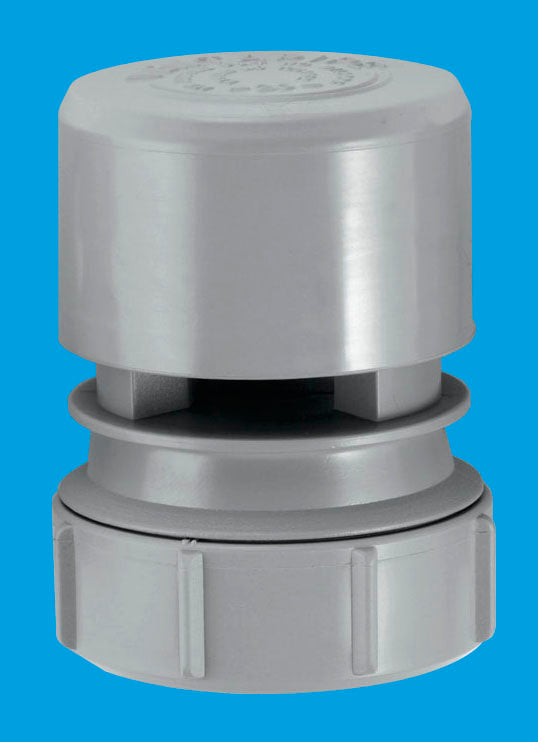 McAlpine VP2 Grey Ventapipe 25 Air Admittance Valve with 1½" Universal Outlet