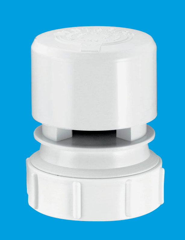 McAlpine VP2W White Ventapipe 25 Air Admittance Valve with 1½" Universal Outlet