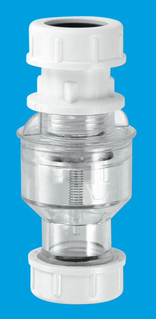 McAlpine TUN5-CL Tunvalve Straight Through (Clear)