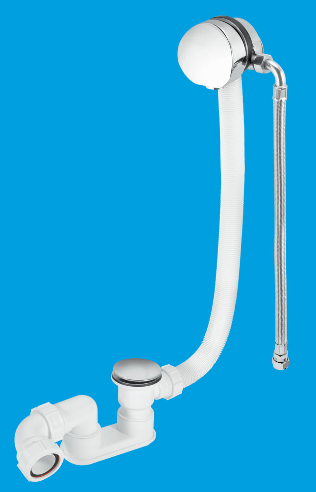 McAlpine HCN3365UK Chrome Plated Brass Bath Filler and Overflow