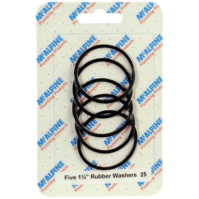 McAlpine CARD-25 Five 1½" Rubber Washers - RW2 x 5