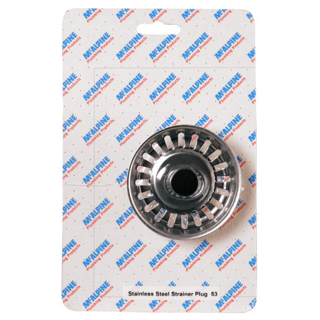 McAlpine CARD-53 Stainless Steel Strainer Plug - BSKTOP