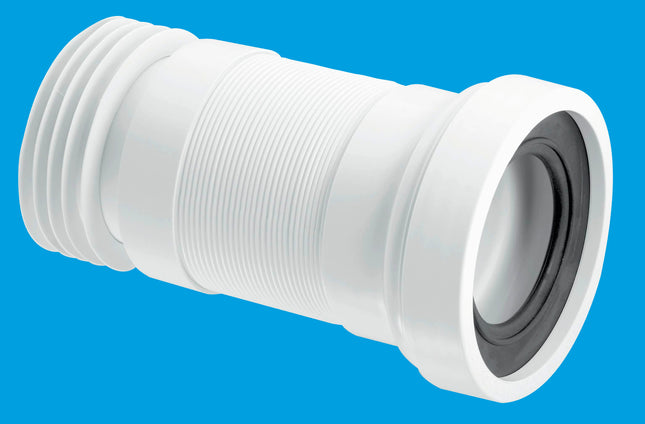 McAlpine Flexible WC Connector for WC HO Wall Pans with Flexi Hose Extends to 310mm     WC-F23R