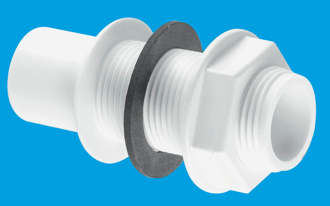 McAlpine R4 ¾" Straight Overflow Tank Connector