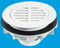 McAlpine SWHF1-WH High Flow Shower Waste: 113mm White Plastic Flange x 56mm Tail: Top Access: Backnut Model