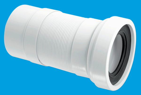 McAlpine WC-F23P 97-107mm Inlet x 110mm Plain End Outlet Straight Flexible WC Connector