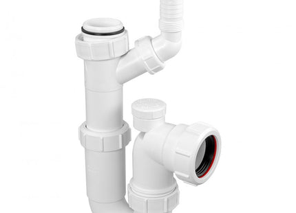 McAlpine WM15V Adjustable Sink Trap with 135° Swivel Nozzle with Anti-Syphon (Silentrap)