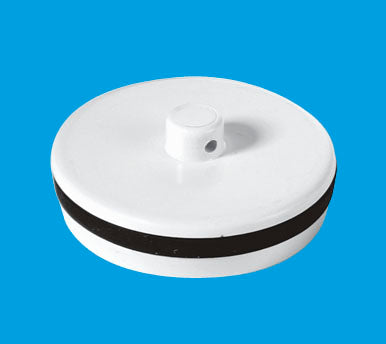 McAlpine WP1 1½" White Plastic Plug with Rubber Seal