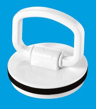 McAlpine WP2H 1¾" White Plastic Plug with Rubber Seal and Handle