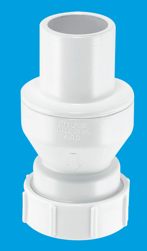 McAlpine CONVALVE-125P Convalve Non-Return Valve with ¼" Plain Tail x ¼" Universal Outlet