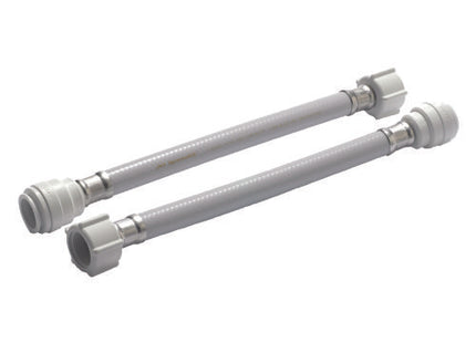 John Guest Speedfit White PVC Hose 300mm-15mm x 3/4" Hand (Pack Of 2)