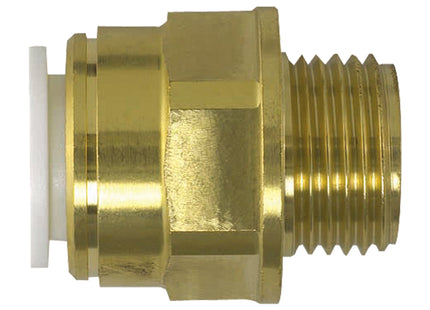 John Guest Speedfit Brass Coupler 10mm X 1/2" Male BSP