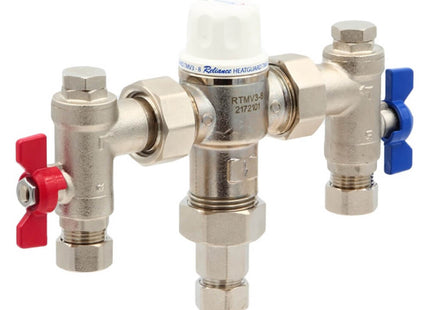 RWC 15mm 4 In 1 Union Thermostatic Mixing Valve