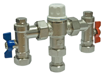 RWC 22mm 4 In 1 Union Thermostatic Mixing Valve