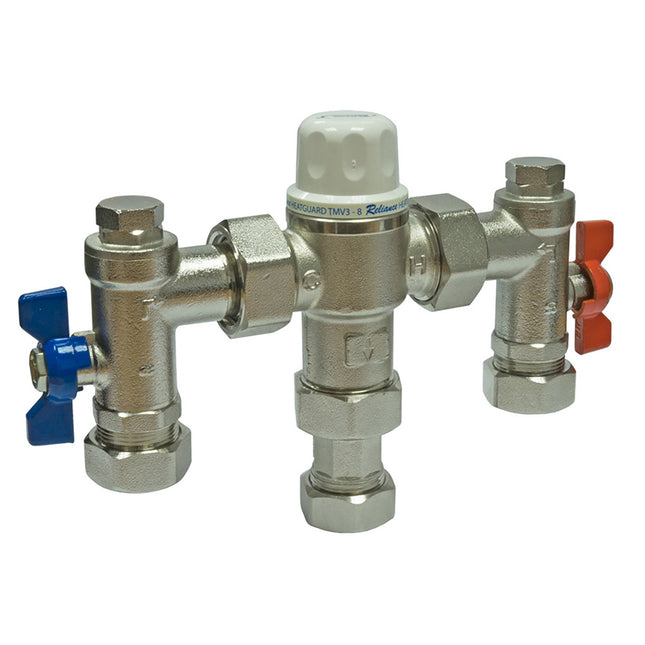 RWC 22mm 4 In 1 Union Thermostatic Mixing Valve