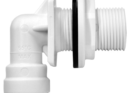 John Guest Speedfit Bulkhead Elbow 15mm X 3/4"