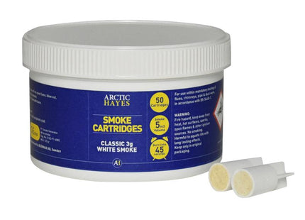 Arctic Hayes Smoke Cartridges Classic 3g White (Tub 50)
