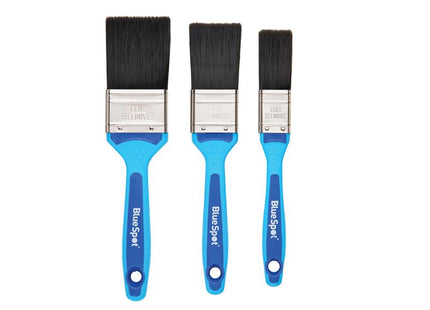 BlueSpot Tools Soft Grip Synthetic Paint Brush Set, 3 Piece