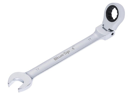 BlueSpot Tools 180° Flexible Head Ratchet Spanner 17mm