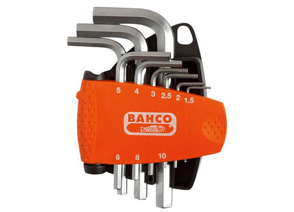 Bahco BE-9878 Metric Hex L-Key Set, 9 Piece