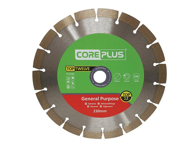 CorePlus Top Twelve General Purpose Diamond Blade 230mm