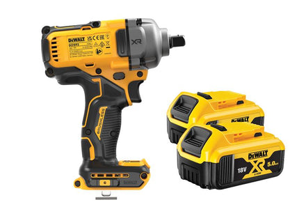 DEWALT DCF892P2T XR BL High Torque 1/2in Impact Wrench 18V 2 x 5.0Ah Li-ion