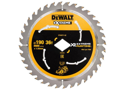 DEWALT Extreme Runtime FlexVolt Circular Saw Blade 190mm x Diamond x 36T