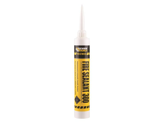 Everbuild Tecnic Fire Sealant 300 Intumescent White 380ml