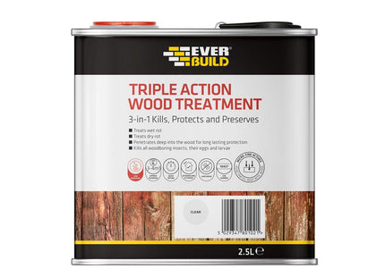 Everbuild Triple Action Wood Treatment 2.5 litre