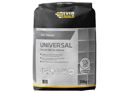 Everbuild 700 TileSet Universal White 20kg