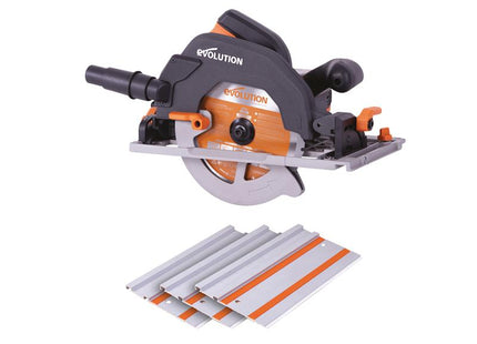 Evolution R185CCSX Circular Track Saw Kit 185mm 1600W 240V