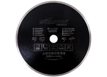 Evolution RAGE¨ Diamond Blade, Continuous Rim 255 x 25.4mm