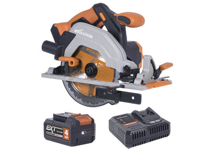 Evolution R165CCS-Li EXT Circular Saw 18V 1 x 4.0Ah Li-ion