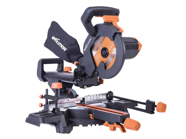 Evolution R210SMS+ Pro Multi-Material Sliding Mitre Saw 210mm 1500W 240V